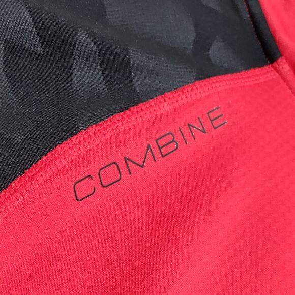 Under Armour Combine Golf‎ Pullover Shirt 1/4 ZIP Mens Size Medium Red Black NFL - Picture 3 of 15